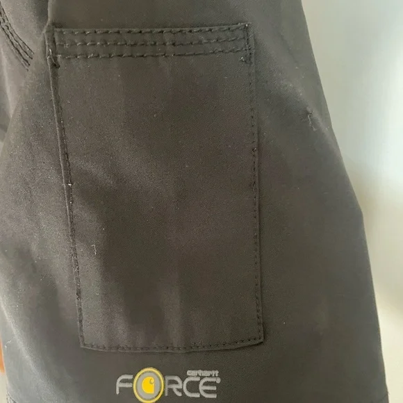 #206- CARHARTT-WOMEN'S FORCE LIBERTY TWILL V-NECK SCRUB TOP - Picture 3 of 4